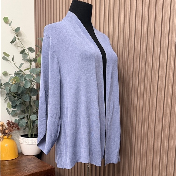 Eileen Fisher Open Cardigan Viscose Nylon 2X - Picture 4 of 11